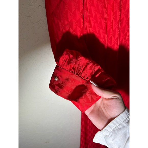 NWOT SANDRO Raya Satin Jacquard Midi Dress Size 34 - Picture 7 of 11